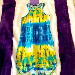 Tie die mini dress